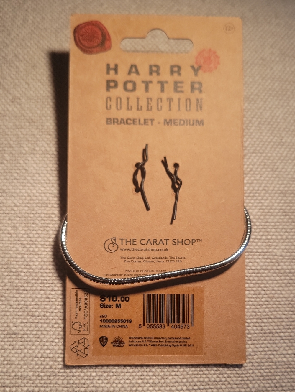 WIzarding World Harry Potter Bracelet With HP Charm - Picture 3 of 6